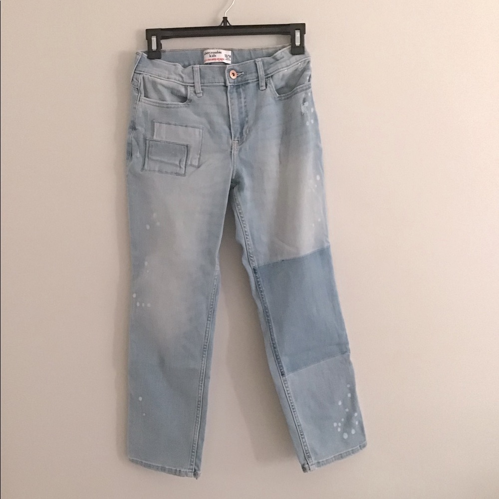 Abercrombie kids ankle straight jeans size 13/14 fit: regular